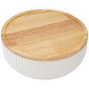 Салатник с крышкой из каучукового дерева Soft Ripples, Dual Glazing, ?22 см, Liberty Jones, изображение 8