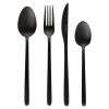 Набор столовых приборов Pure, черные матовые, 16 пред., Liberty Jones