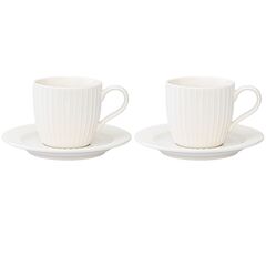 Набор чашек с блюдцами Soft Ripples, Dual Glazing, 125 мл, 2 шт., Liberty Jones