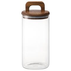 Банка для хранения стеклянная с крышкой из акации Hanle, 1,4 л, Liberty Jones