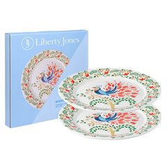 Набор тарелок Fantail Bird из коллекции Birds of Paradise в подарочной упаковке, 28 см, 2 шт., Liberty Jones