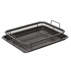 Противень для запекания с решеткой-гриль Roast Masters, 25х33 см, черный, Liberty Jones