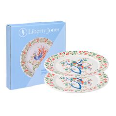 Набор тарелок Love Birds из коллекции Birds of Paradise в подарочной упаковке, 21 см, 2 шт., Liberty Jones