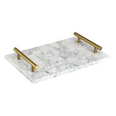 Поднос Marm, 30х20 см, белый мрамор, Liberty Jones