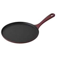 Сковорода блинная чугунная 24 см из коллекции 'Шеффилд', бургунди, Liberty Jones