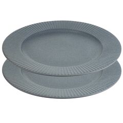 Набор обеденных тарелок Soft Ripples,  ?27 см, серые, 2 шт., Liberty Jones