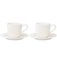 Набор чашек с блюдцами Soft Ripples, Dual Glazing, 125 мл, 2 шт., Liberty Jones