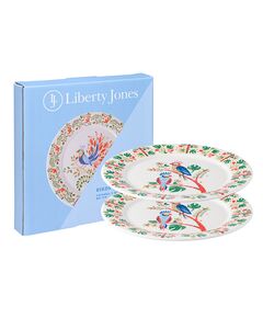Набор тарелок Parrot из коллекции Birds of Paradise в подарочной упаковке, 21 см, 2 шт., Liberty Jones