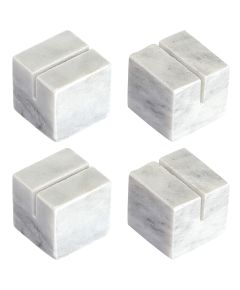 Набор держателей для именных карт Marm, белый мрамор, 4 шт., Liberty Jones