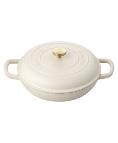 Сотейник с крышкой из коллекции 'Шеффилд', 30 см, молочный, Liberty Jones