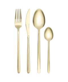 Набор столовых приборов Pure, золотистые глянцевые, 24 пред., Liberty Jones