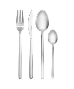 Набор столовых приборов Pure, серебристые матовые, 16 пред., Liberty Jones