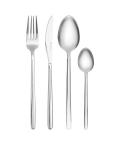 Набор столовых приборов Pure, серебристые глянцевые, 24 пред., Liberty Jones
