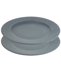 Набор обеденных тарелок Soft Ripples,  ?27 см, серые, 2 шт., Liberty Jones