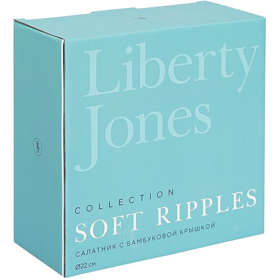 Салатник с крышкой из каучукового дерева Soft Ripples, Dual Glazing, ?22 см, Liberty Jones, изображение 14