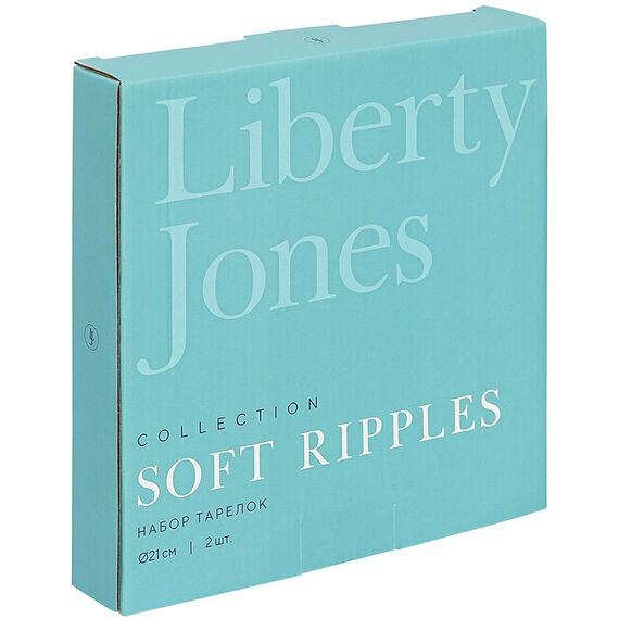 Набор тарелок Soft Ripples, Dual Glazing, ?21 см, 2 шт., Liberty Jones, изображение 17