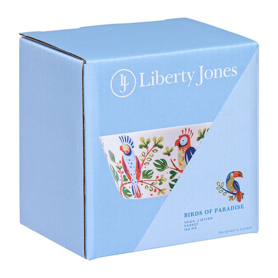 Набор чаш Parrot из коллекции Birds of Paradise в подарочной упаковке, 180 мл, 2 шт., Liberty Jones, изображение 9