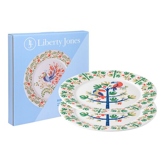 Набор тарелок Toucan из коллекции Birds of Paradise в подарочной упаковке, 28 см, 2 шт., Liberty Jones