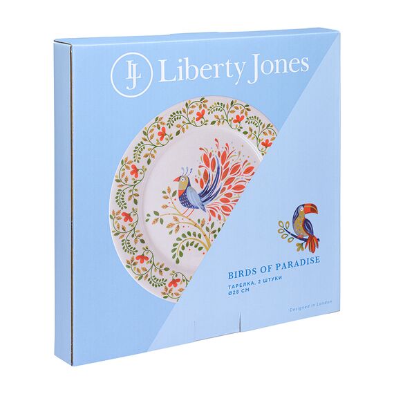 Набор тарелок Toucan из коллекции Birds of Paradise в подарочной упаковке, 28 см, 2 шт., Liberty Jones, изображение 9