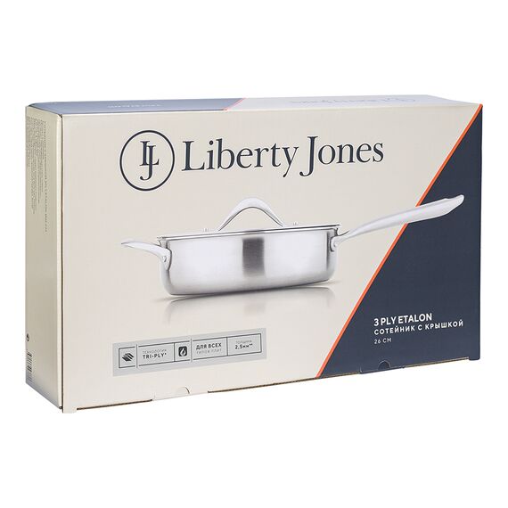 Сотейник с крышкой 3Ply Etalon, ?26 см, Liberty Jones, изображение 24
