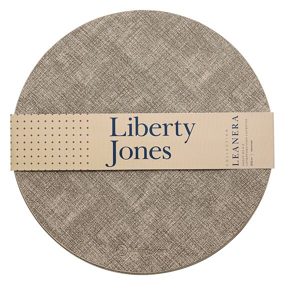 Набор из 4-х сервировочных салфеток Leanera, 35 см, песочные, Liberty Jones, изображение 4