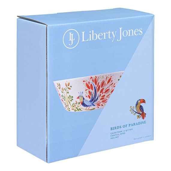 Набор салатников Fantail Bird из коллекции Birds of Paradise в подарочной упаковке, 900 мл, 2 шт., Liberty Jones, изображение 10