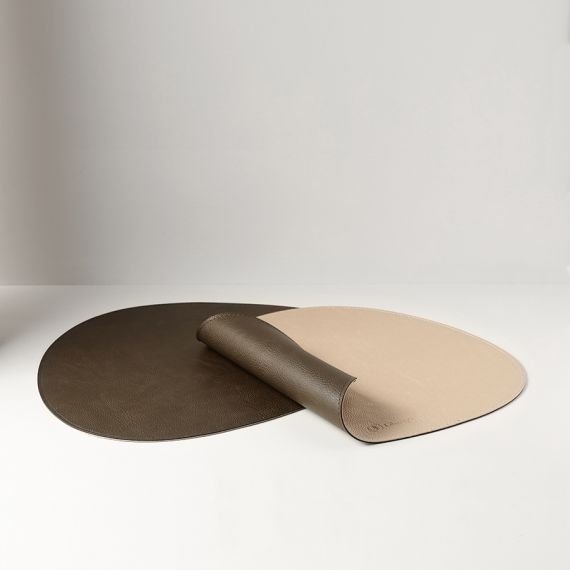 Салфетка сервировочная Drop, 33х41 см, коричневая/золотистый металлик, Liberty Jones, изображение 2