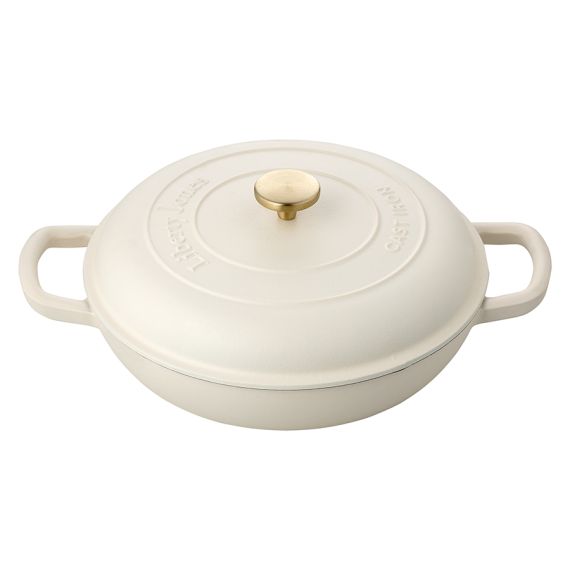 Сотейник с крышкой из коллекции 'Шеффилд', 30 см, молочный, Liberty Jones