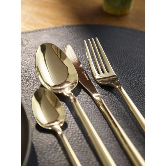 Набор столовых приборов Pure, золотистые глянцевые, 24 пред., Liberty Jones, изображение 6