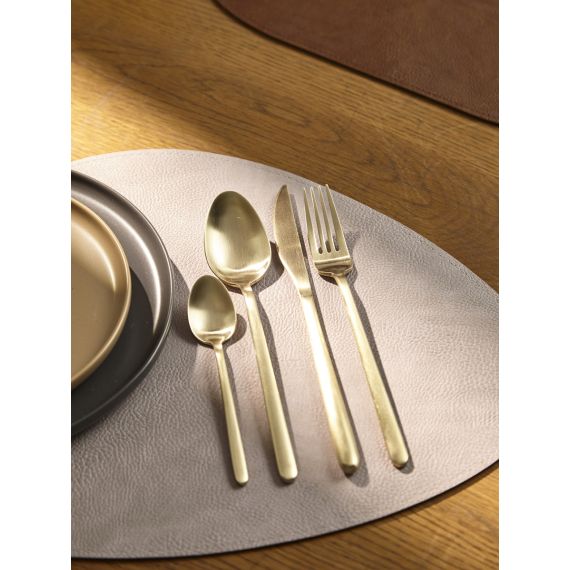 Набор столовых приборов Pure, золотистые матовые, 24 пред., Liberty Jones, изображение 5