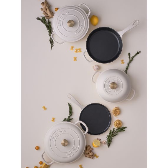 Сковорода блинная чугунная 24 см из коллекции 'Шеффилд', молочная, Liberty Jones, изображение 3