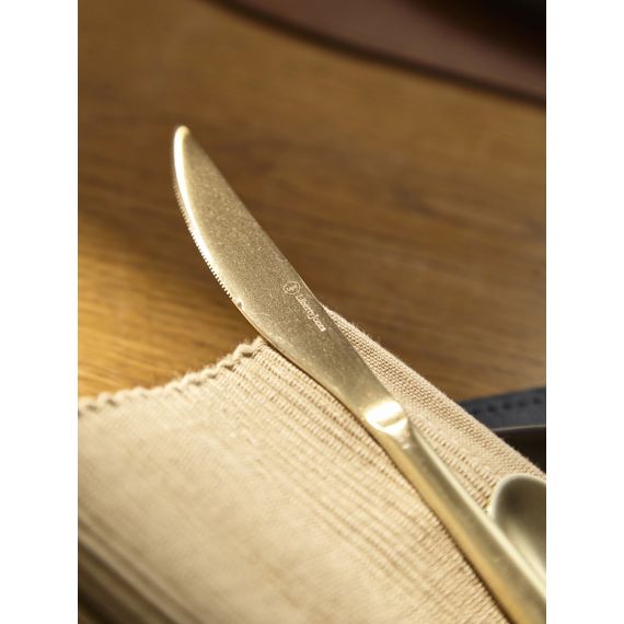 Набор столовых приборов Pure, золотистые матовые, 24 пред., Liberty Jones, изображение 9