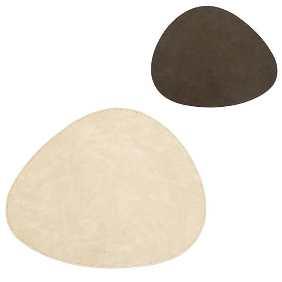 Салфетка сервировочная Drop, 33х41 см, темно-коричневая/молочная, Liberty Jones