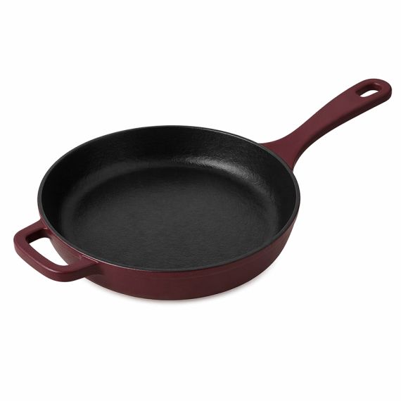Сковорода чугунная 26 см из коллекции 'Шеффилд', бургунди, Liberty Jones