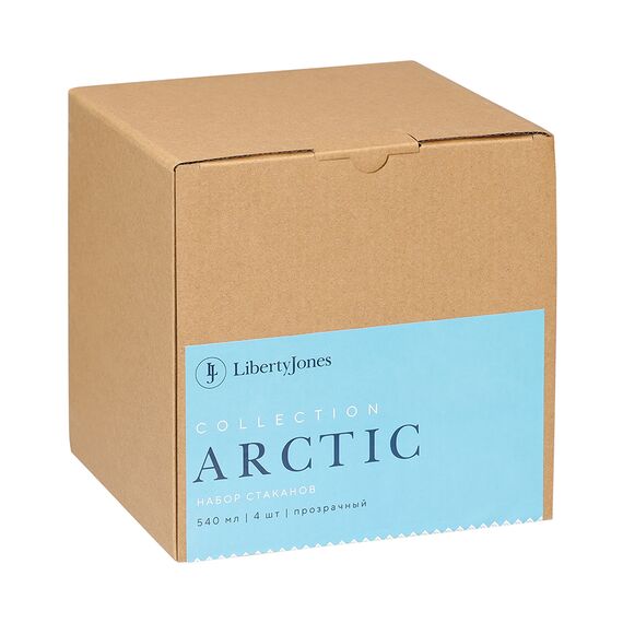 Набор стаканов из акрила Arctic, 540 мл, прозрачный, 4 шт., Liberty Jones, изображение 3