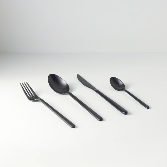 Набор столовых приборов Pure, черные матовые, 16 пред., Liberty Jones, изображение 2