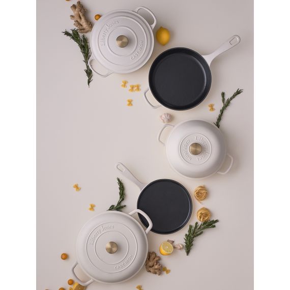 Кастрюля с крышкой из коллекции 'Шеффилд', 26 см, молочная, Liberty Jones, изображение 5
