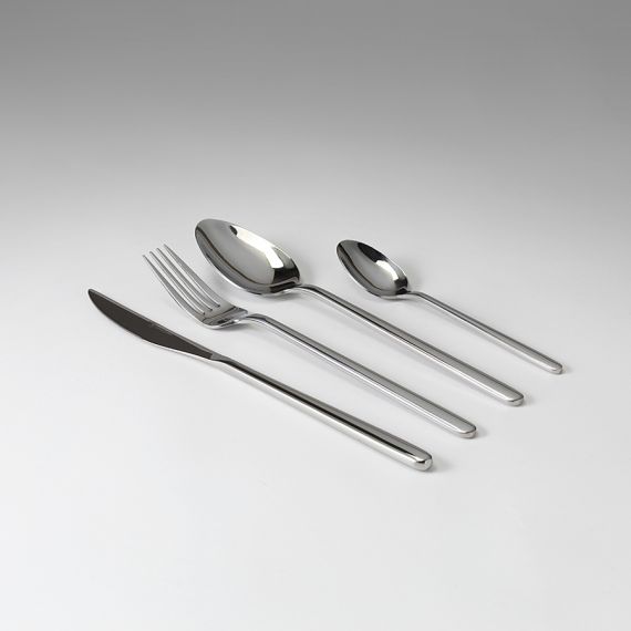 Набор столовых приборов Pure, серебристые глянцевые, 24 пред., Liberty Jones, изображение 2