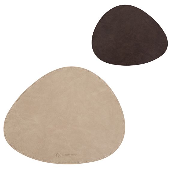 Салфетка сервировочная Drop, 33х41 см, коричневая/бежевая, Liberty Jones