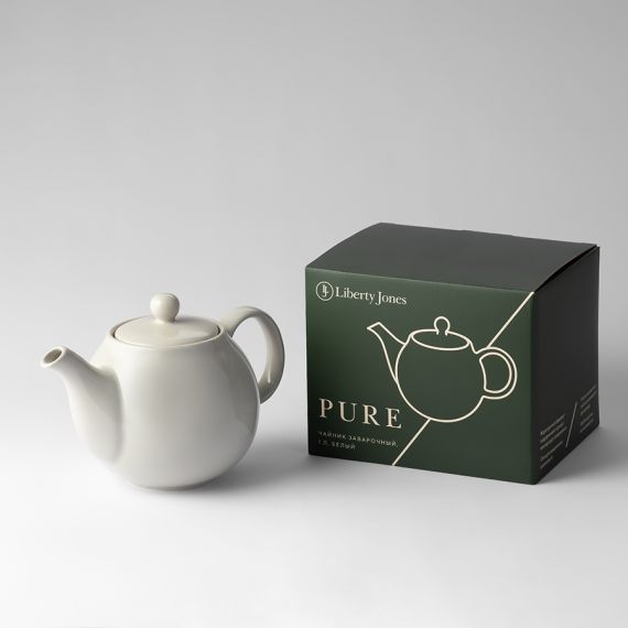 Чайник заварочный с ситом Pure, 1 л, белый, Liberty Jones, изображение 2