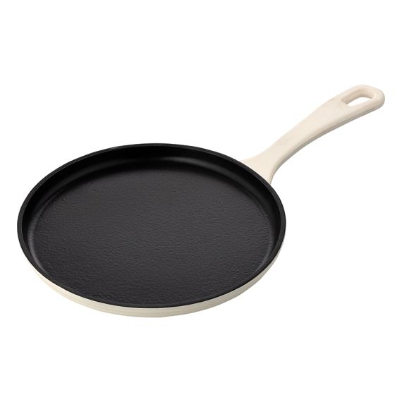 Сковорода блинная чугунная 24 см из коллекции 'Шеффилд', молочная, Liberty Jones